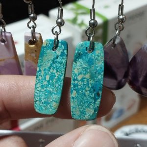 boucles d'oreilles chrysocolle