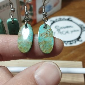 boucles d'oreilles turquoise