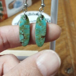 boucles d'oreilles turquoise